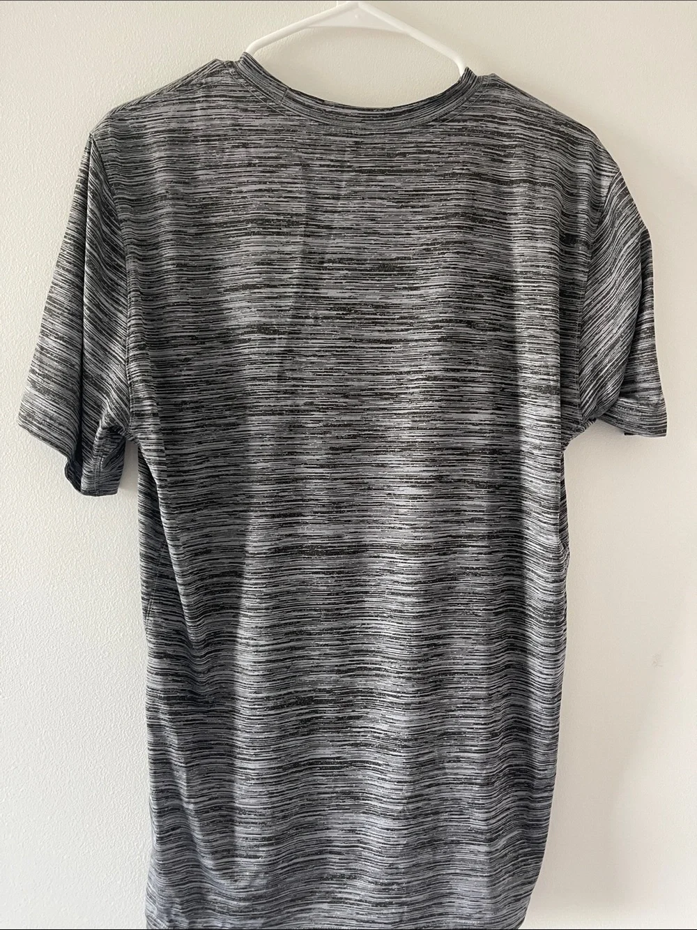 Jordan Men’s Gray Space-Dye Short Sleeve Tee with Carolina Blue Logo